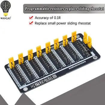 7 Семидесятилетний 1R - 9999999R Программируемый Регулируемый SMD-Резистор Скользящая Резисторная плата с Точностью Шага 1R 1% 1/2 Вт Модуль 200 В