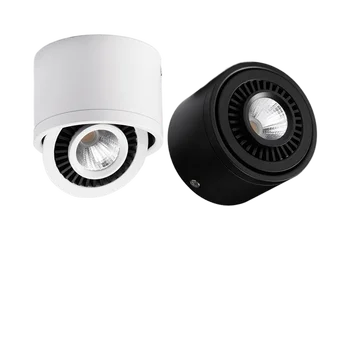 Затемняемый светодиодный светильник для поверхностного монтажа COB Downlight AC85V-265V 5 Вт/7 Вт/9 Вт/15 Вт Светодиодный светильник Белый/Теплый белый Потолочный точечный светильник со светодиодным драйвером