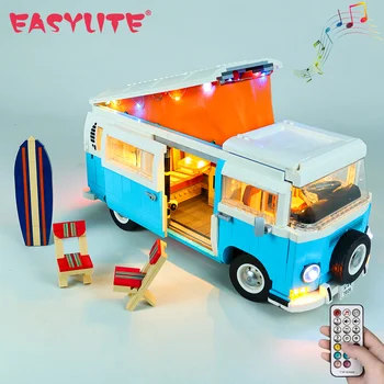 Светодиодный Комплект EASYLITE для автофургона Creator Expert 10279 T2, коллекционные строительные блоки, набор игрушечного освещения 